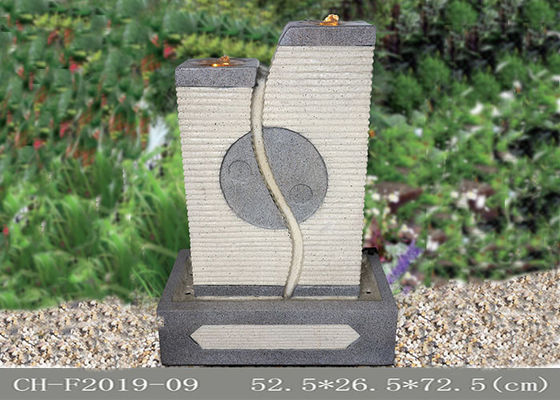 China Color de la piedra arenisca de la fuente de Yin Yang Eight Trigrams Led Water proveedor