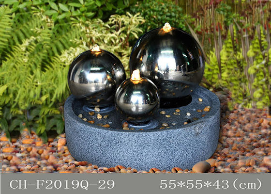 China La bola material de Polyresin Ss llevó hecho a mano interior de la fuente de agua proveedor