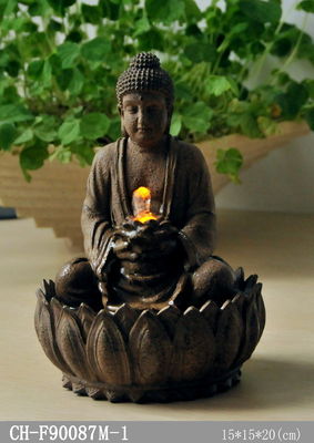Pequeña fuente de agua tablero encendida de Buda proveedor