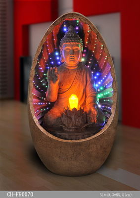 Fuente de agua colorida óptica brillante del LED Buda proveedor