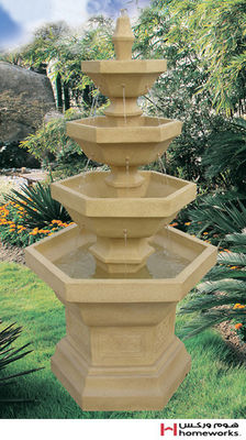 Fuente de agua con gradas del paisaje de 61 gradas de la pulgada cuatro proveedor