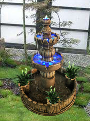 Fuente de agua con gradas del paisaje de la bomba de agua proveedor