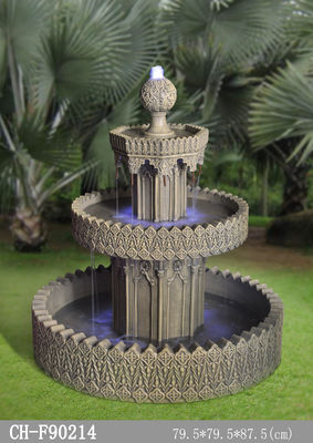 34 fuente de agua con gradas del patio tres de la pulgada proveedor