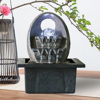 Fuente de agua encendida contemporáneo de la bola de cristal proveedor