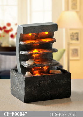 Cuatro pasos 7&quot; fuentes al aire libre interiores de Polyresin proveedor