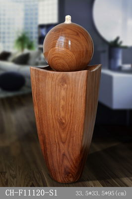 Fuente de agua de madera del efecto de la rota de la elipse de lujo ligera proveedor