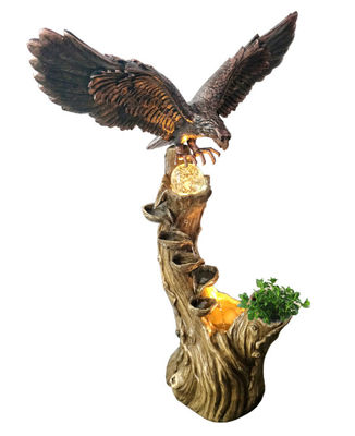 Fuentes de agua al aire libre animales de torneado de Eagle de la bola proveedor