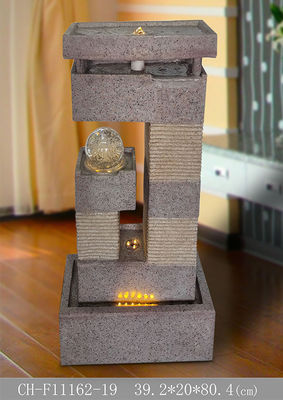 Característica del agua de la bola de cristal de la piedra arenisca de la decoración del hotel proveedor