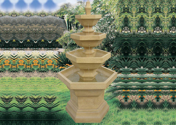 Fuente de agua con gradas del paisaje de 61 gradas de la pulgada cuatro proveedor