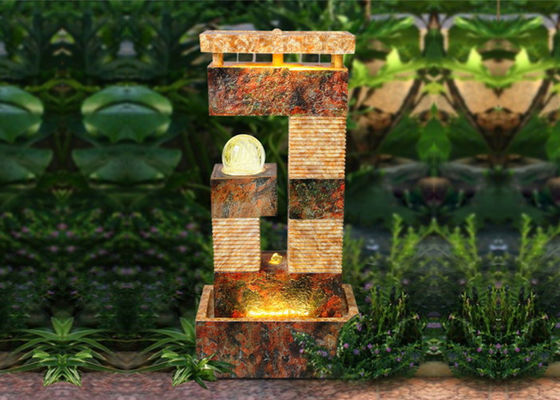 Característica del agua de la bola de cristal de la piedra arenisca de la decoración del hotel proveedor