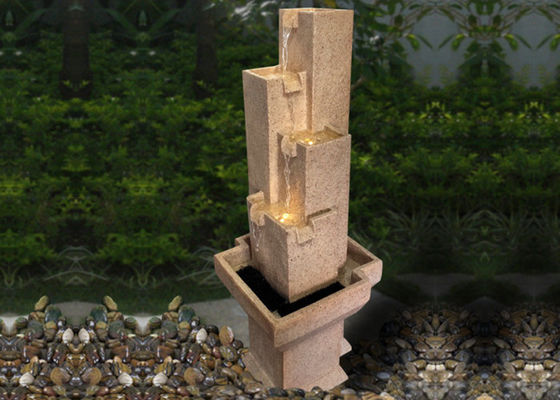 Fuente de agua de lujo ligera de la piedra arenisca de la decoración del jardín proveedor