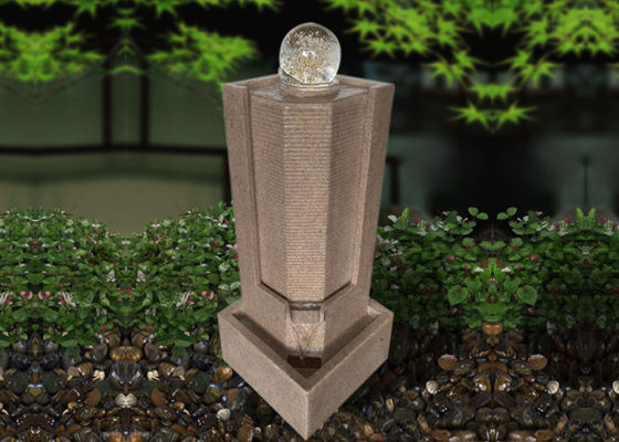 Fuentes y cascadas al aire libre de la piedra arenisca de la bola de cristal proveedor
