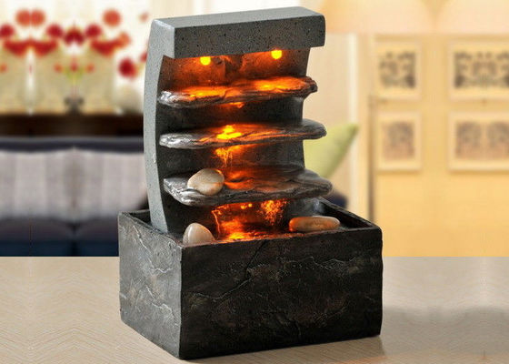 Cuatro pasos 7&quot; fuentes al aire libre interiores de Polyresin proveedor