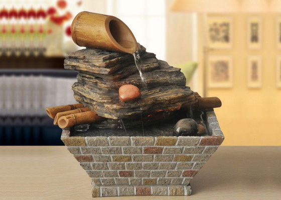 Montaña con la fuente de agua norteamericana clásica de bambú de la sala de estar de la decoración de interiores del hogar del estilo con el LED proveedor
