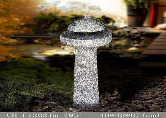 Color de la piedra arenisca de la fuente de la agua ligera de la seta de Polyresin proveedor